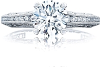 Tacori Channel & Pave Diamond Engagement Ring