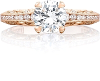 Tacori Channel & Pave Diamond Engagement Ring