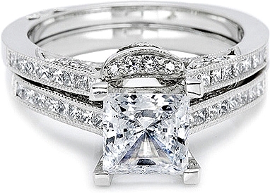 Shown with matching engagement ring (sold separately)