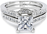 Tacori Contoured Channel-Set Princess Cut Diamond Band