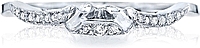 Tacori Contoured Diamond Wedding Band