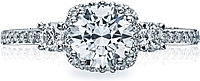 Tacori Engagement Ring w/ Pave Set Diamonds