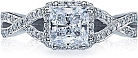 Tacori Engagement Ring with Pave-Set Diamonds