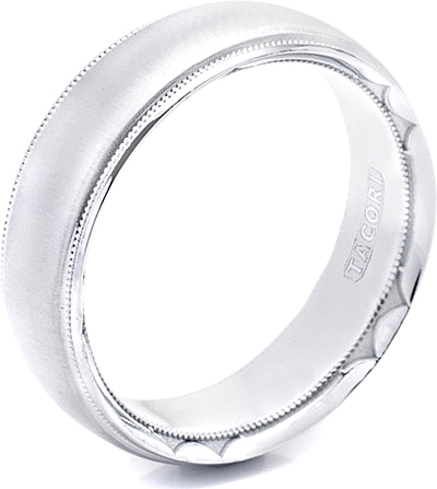 Tacori Hand-Engraved Mens Wedding Band With Satin Finish -7.0mm 617S
