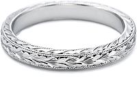 Tacori Hand Engraved Wedding Band