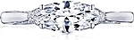 This image shows the setting with a .80ct marquise cut center diamond. The setting can be ordered to accommodate any shape/size diamond listed in the setting details section below.