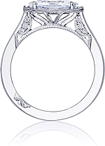 This image shows the setting with a .80ct marquise cut center diamond. The setting can be ordered to accommodate any shape/size diamond listed in the setting details section below.