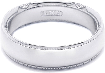 Tacori Mens Wedding Band 6 0mm 6161