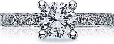 Tacori Pave Diamond Engagement Ring 41-25RD
