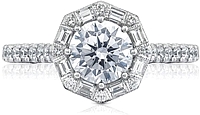 Tacori Pave Diamond Engagement Ring