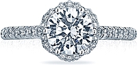 Tacori Pave Diamond Halo Engagement Ring