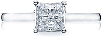 Tacori Princess Cut Solitaire Diamond Engagement Ring