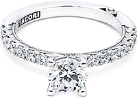 Tacori Prong-Set Round Brilliant Diamond Engagement Ring