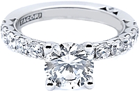 Tacori Prong-Set Round Brilliant Diamond Engagement Ring