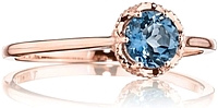 Tacori Rose Gold London Blue Topaz Ring