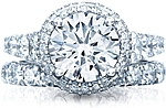 Shown with matching wedding band sold separately.