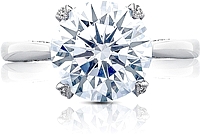 Tacori RoyalT Solitaire Setting with Diamond Accents