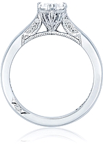 This image shows the setting with a 1.00ct marquise cut center diamond. The setting can be ordered to accommodate any shape/size diamond listed in the setting details section below.