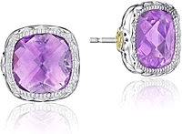Tacori Sterling Silver Amethyst Earrings