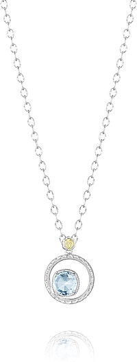Tacori Sterling Silver Blue Topaz Necklace