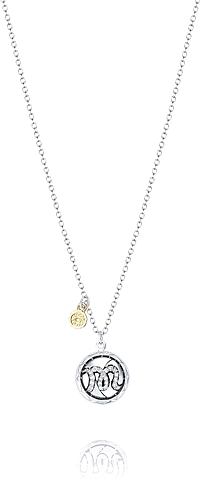 Tacori Sterling Silver Diamond Monogram Pendant