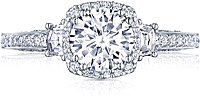 Tacori Three Stone Diamond Engagement Ring