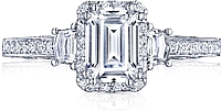 Tacori Three Stone Diamond Engagement Ring