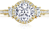 Tacori Three Stone Diamond Engagement Ring