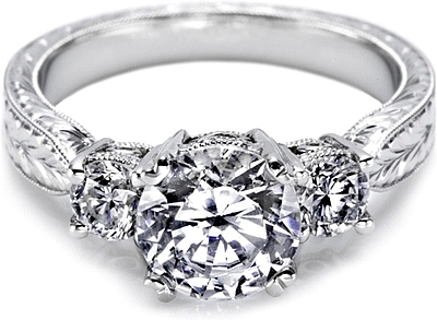 Tacori three stone online ring