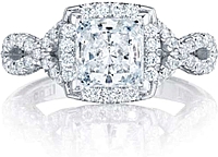 Tacori Twist Diamond Engagement Ring