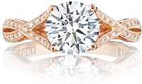 Tacori Twist Pave Diamond Engagement Ring