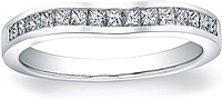 Vatche Channel-Set Princess Cut Contoured Wedding Band.