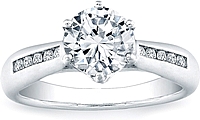 Vatche Channel-set Royal Crown Engagement Ring .15ct tw