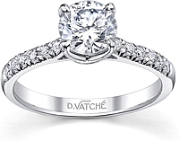 Vatche Pave Diamond Engagement Ring