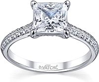 Vatche Pave Diamond Engagement Ring