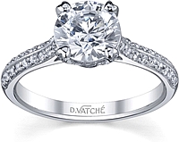 Vatche Pave Diamond Engagement Ring