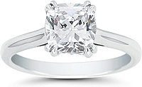 Pear Shaped Diamond Pave Engagement Ring US3111