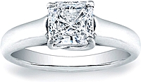 Vatche X Prong Princess Cut Solitaire Engagement Ring