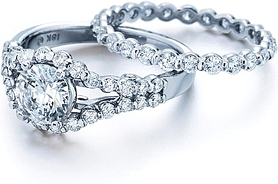 Verragio Bar Set Round Diamond Engagement Ring Ins 7037 This Image Shows The Setting With A 1 25ct Round Brilliant Cut Center Diamond