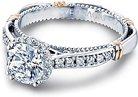 Verragio Halo Pave Diamond Engagement Ring