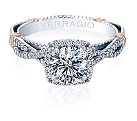 Verragio Halo Twist Engagement Ring