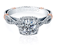 Verragio Halo Twist Engagement Ring