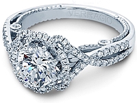 Verragio Halo Twist Engagement Ring