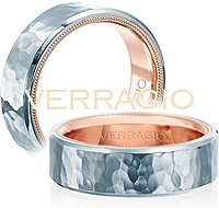 Verragio Hammered Men's Wedding Band