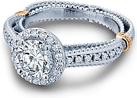 Verragio Pave Halo Diamond Engagement Ring