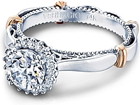 Verragio Pave Halo Diamond Engagement Ring