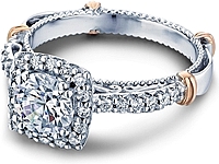 Verragio Pave Halo Diamond Engagement Ring