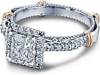 Verragio Pave Halo Diamond Engagement Ring