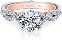 Verragio Pave Twist Diamond Engagement Ring