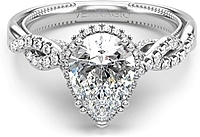 Verragio Pave Twist Diamond Engagement Ring